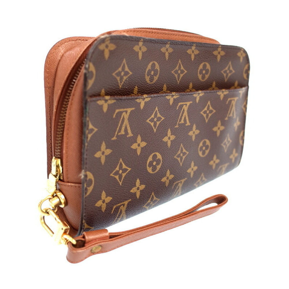 Louis Vuitton Shoulder Brown Bag Leather Orsay Monogram